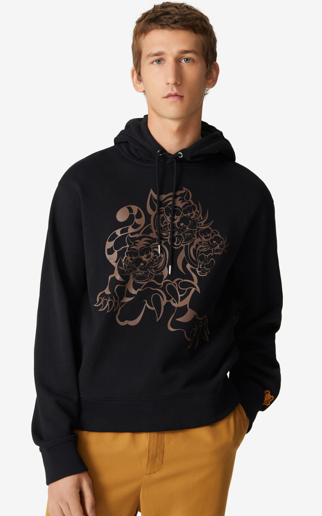 Kenzo x KANSAIYAMAMOTO Three Tigers Sweatshirt Herre - Sort DK-172298